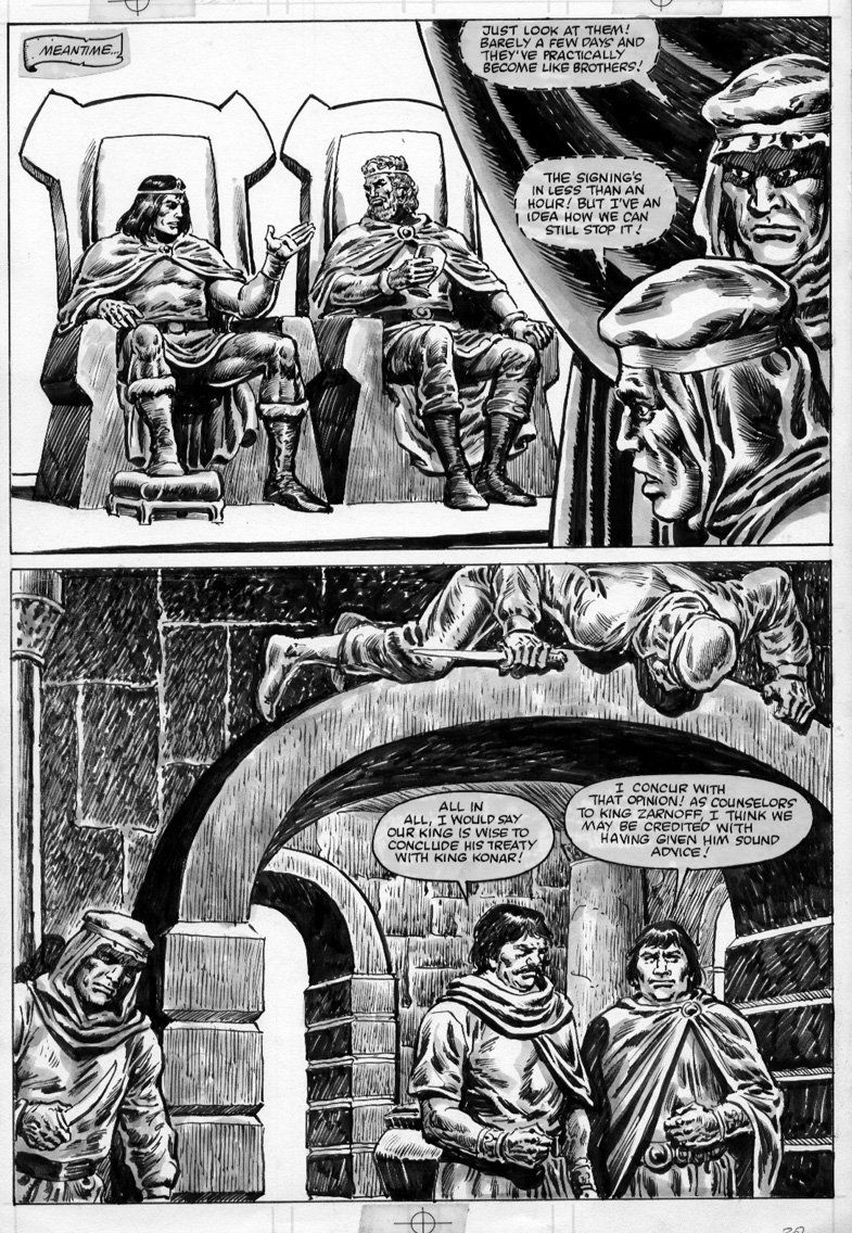 MAYERIK, VAL - Savage Sword of Conan magazine #104 pg 30, in Stephen ...