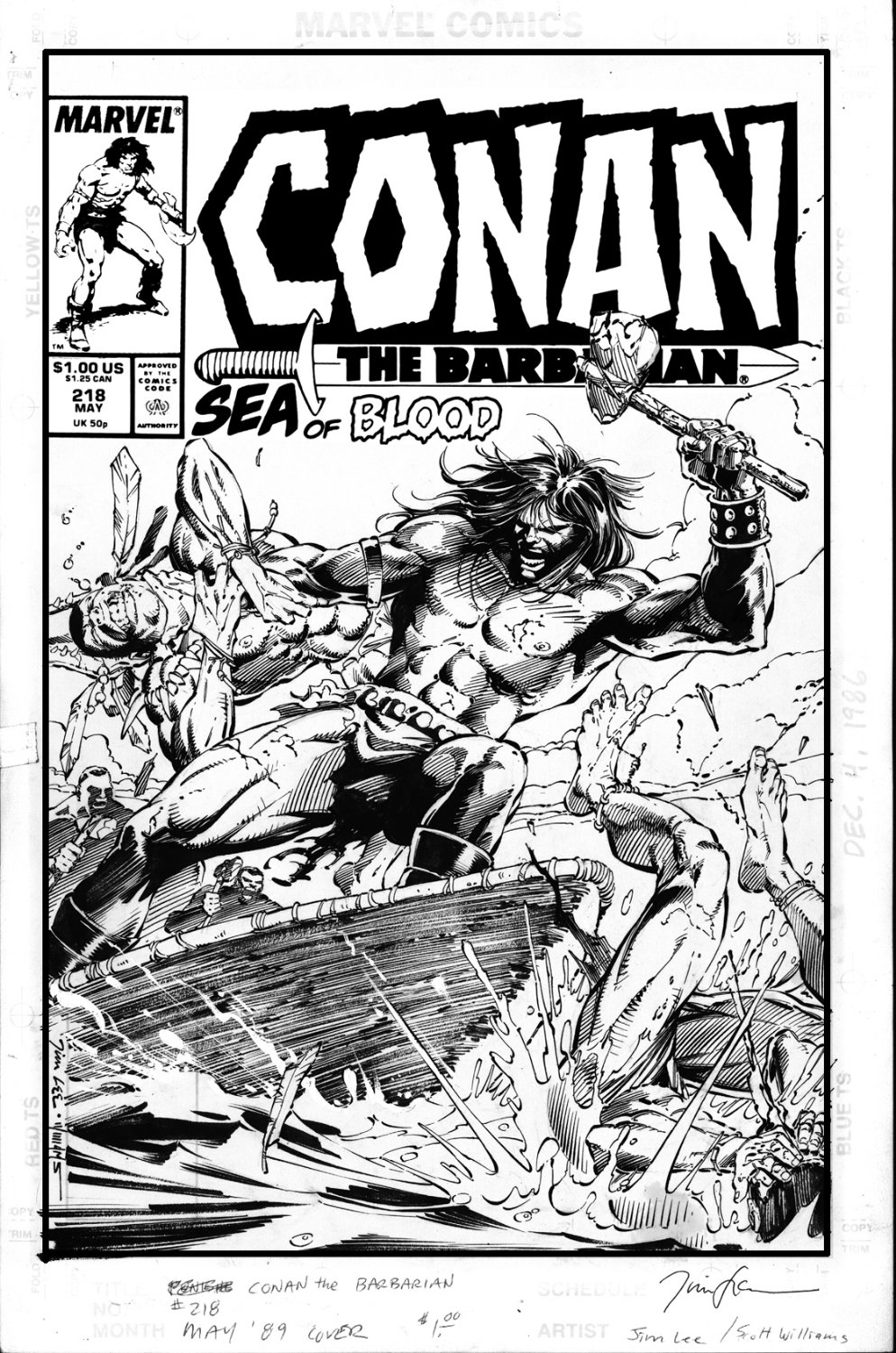 Lee Jim Conan The Barbarian 218 Cover Island Life In Stephen