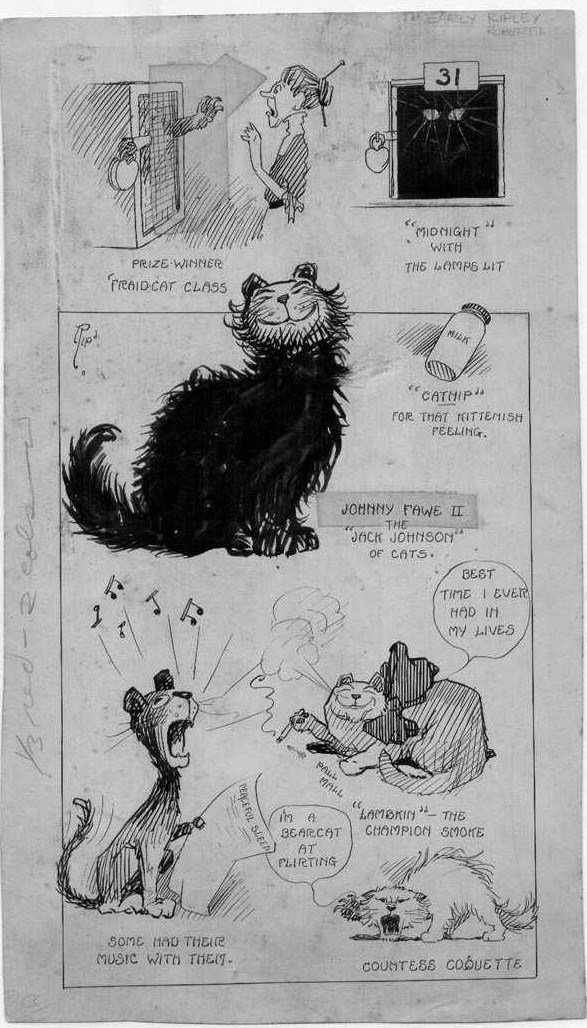 Ripley Robert Rip Pre Believe It Or Not Daily All About Cats Circa 1918 In Stephen 6264