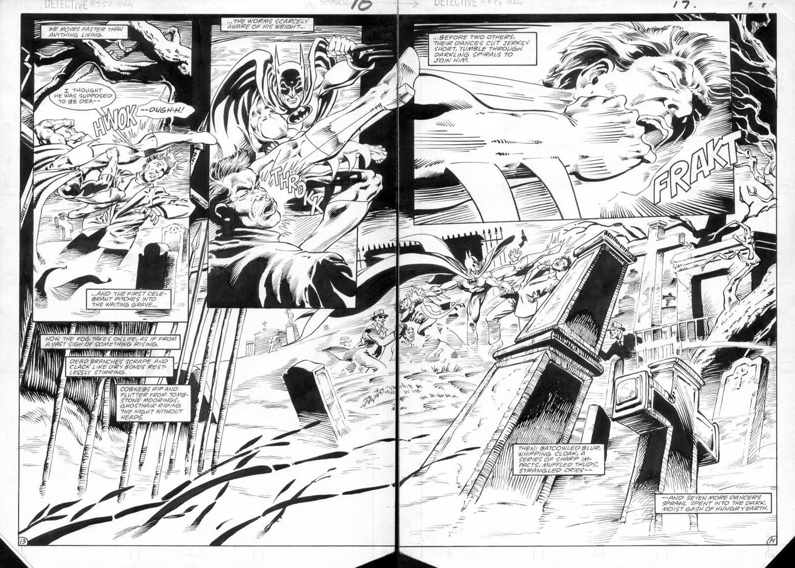 BRODERICK, PAT - Detective Comics #552 Splash pages 13-14, Batman , in  Stephen Donnelly's BRODERICK, PAT - DC, Marvel, Batman, etc. Comic Art  Gallery Room