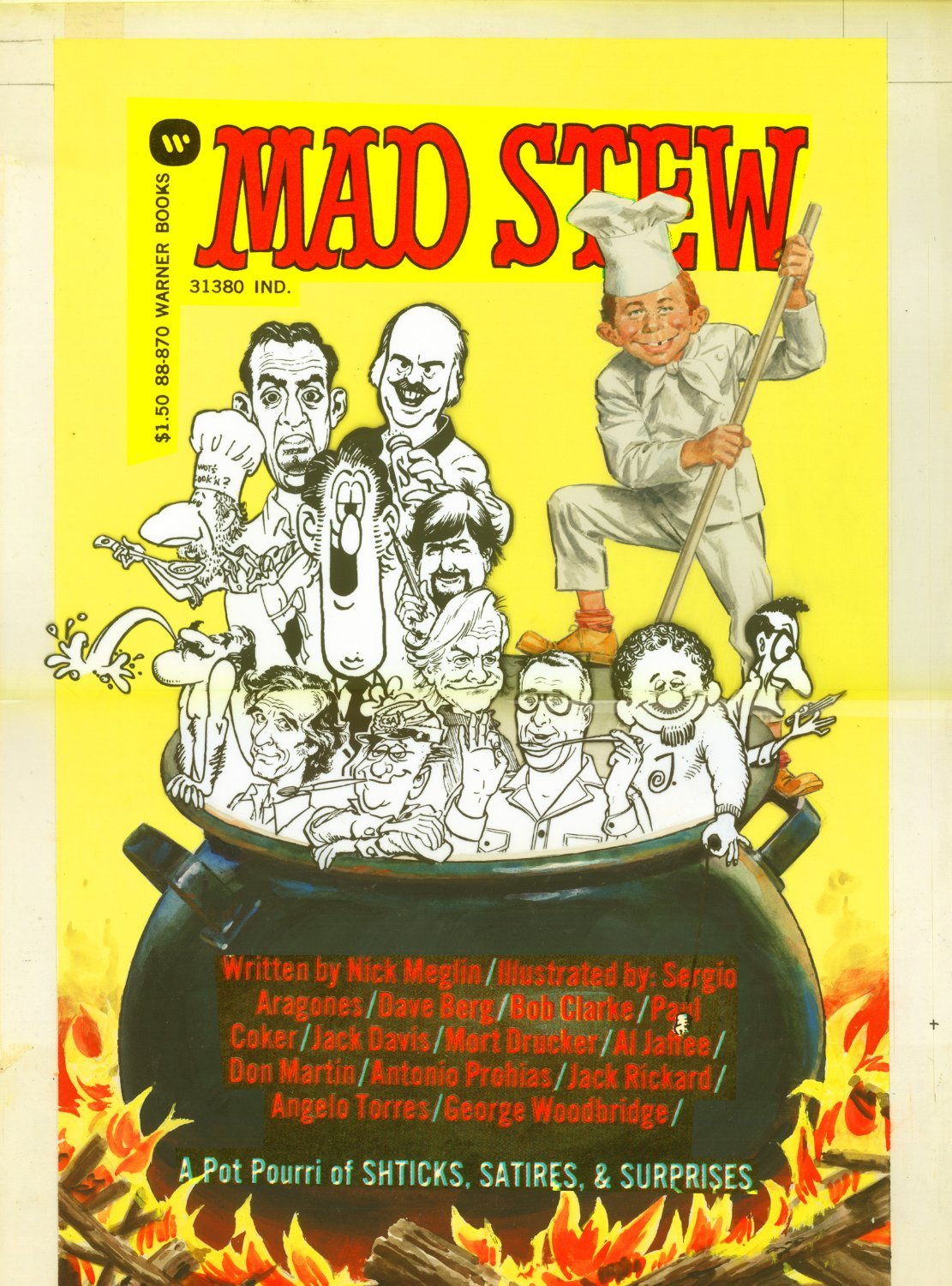 MINGO, NORMAN - Mad Stew book painted cover with Mad artists