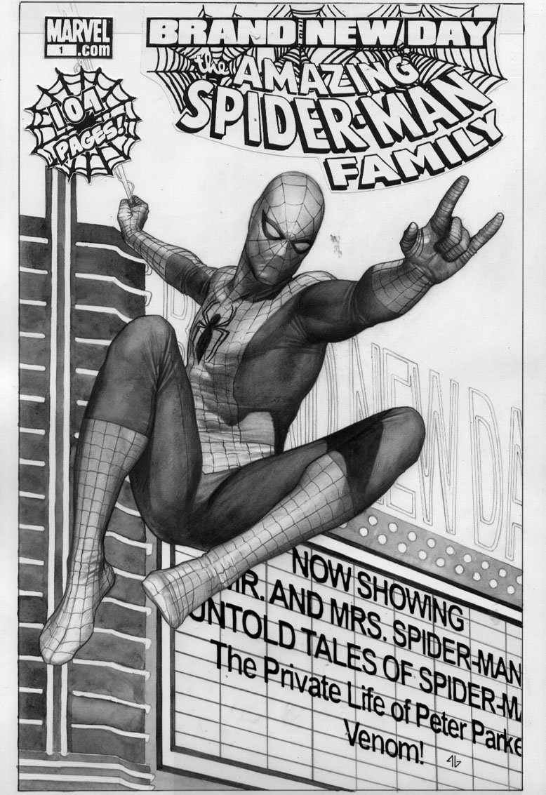 Amazing Spider-Man #1 concept art by Adi Granov *