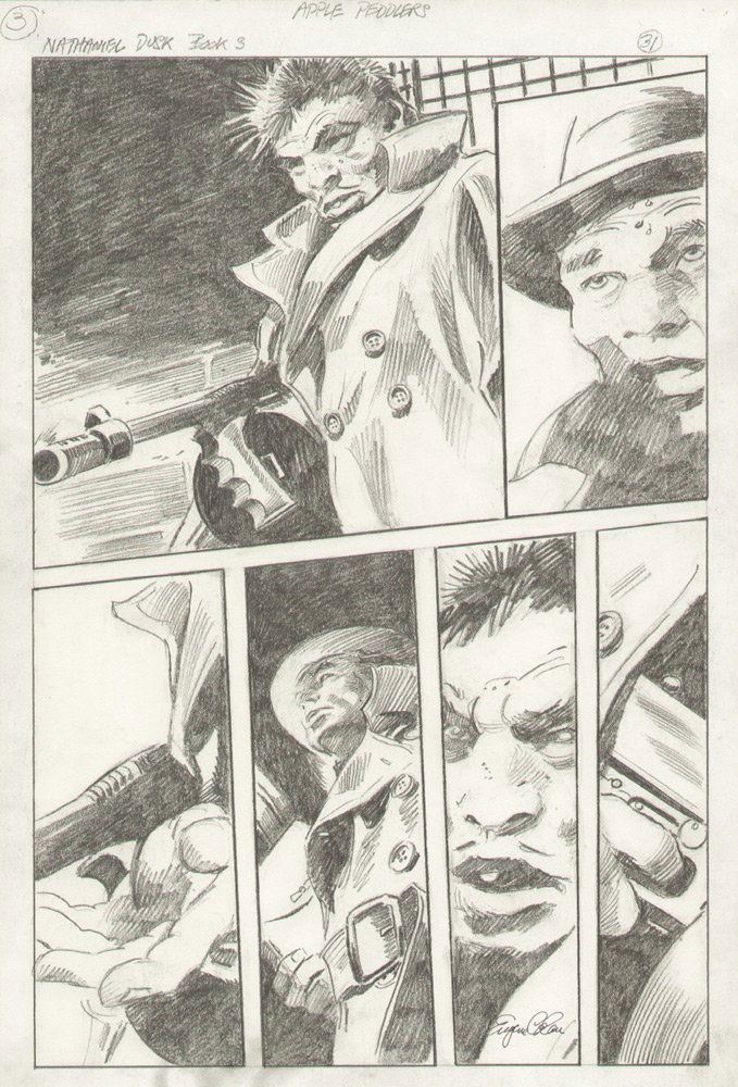 Nathaniel Dusk 3 pg. 31, in Dominic Milano's Gene Colan Comic Art