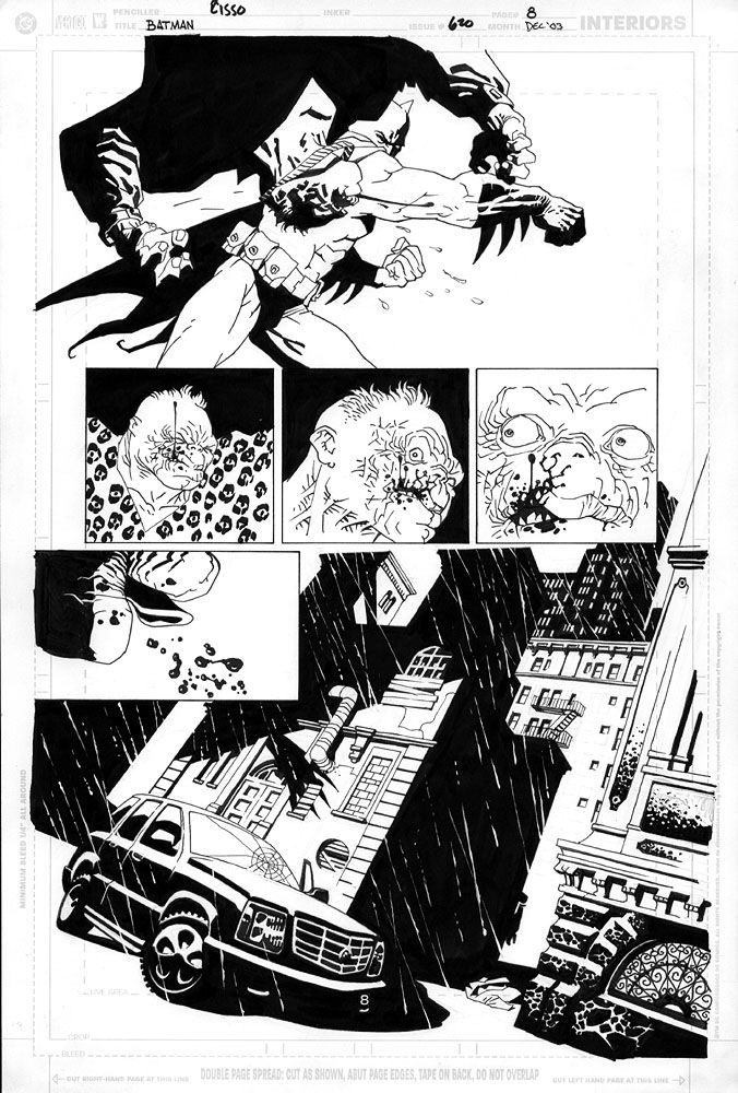 Batman 620, p. 8, in Dominic Milano's Eduardo Risso Comic Art Gallery Room