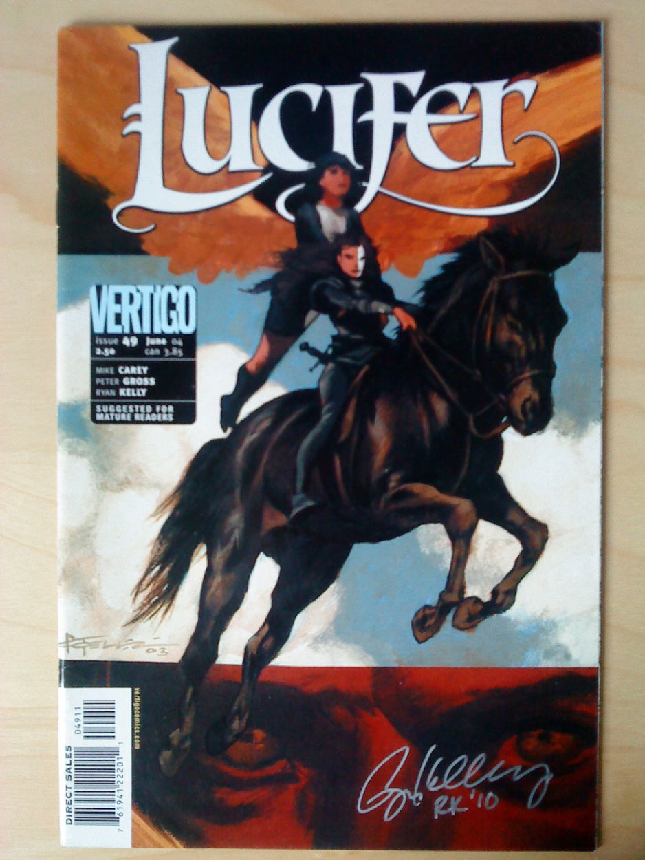 RYAN KELLY - LUCIFER COMIC SIGNED, in C .'s COMICS SIGNED Comic Art ...