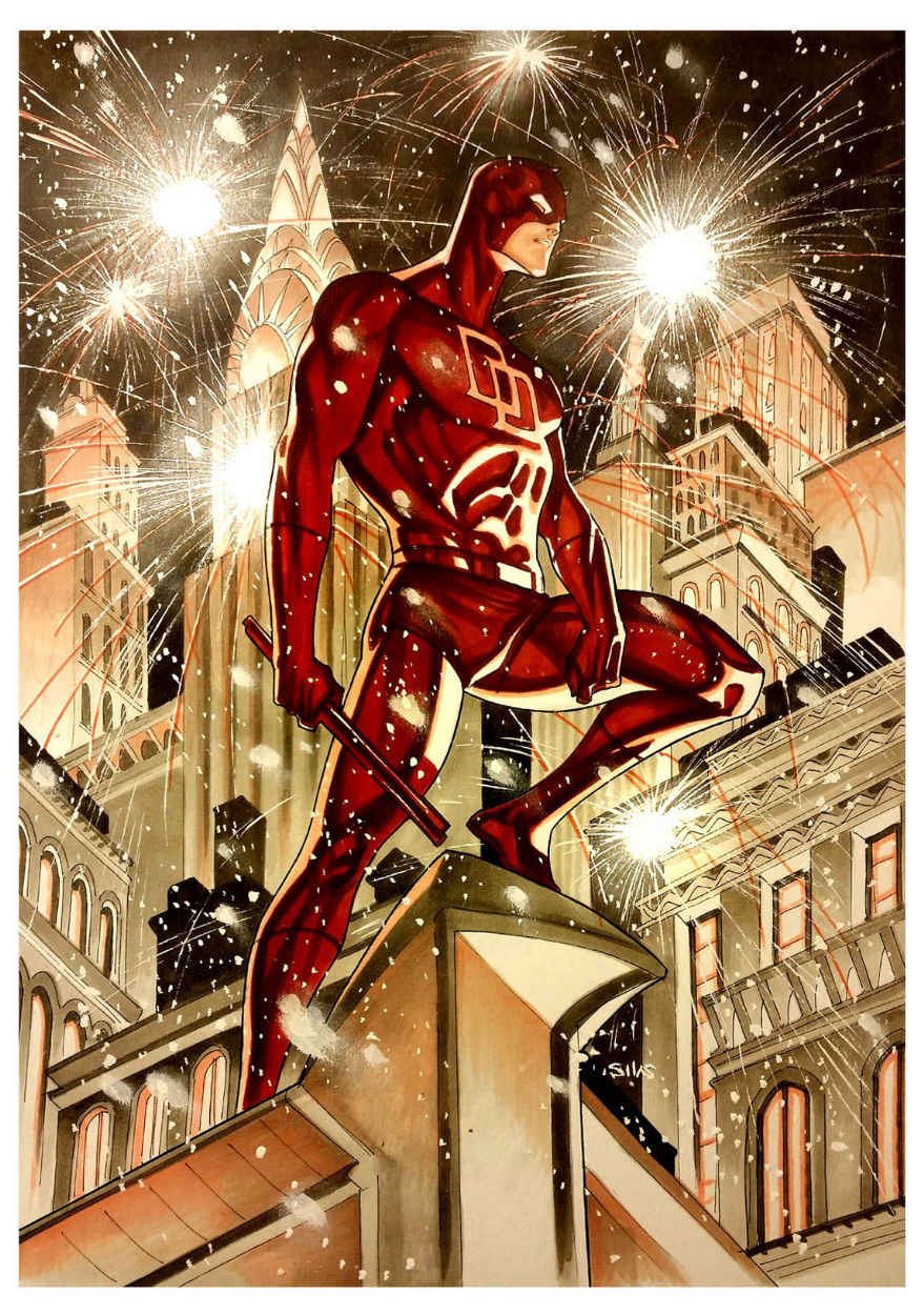 Daredevil On New Years Eve By Thony Silas In Damon Wrights A Lot From The Spirit Of 2015 