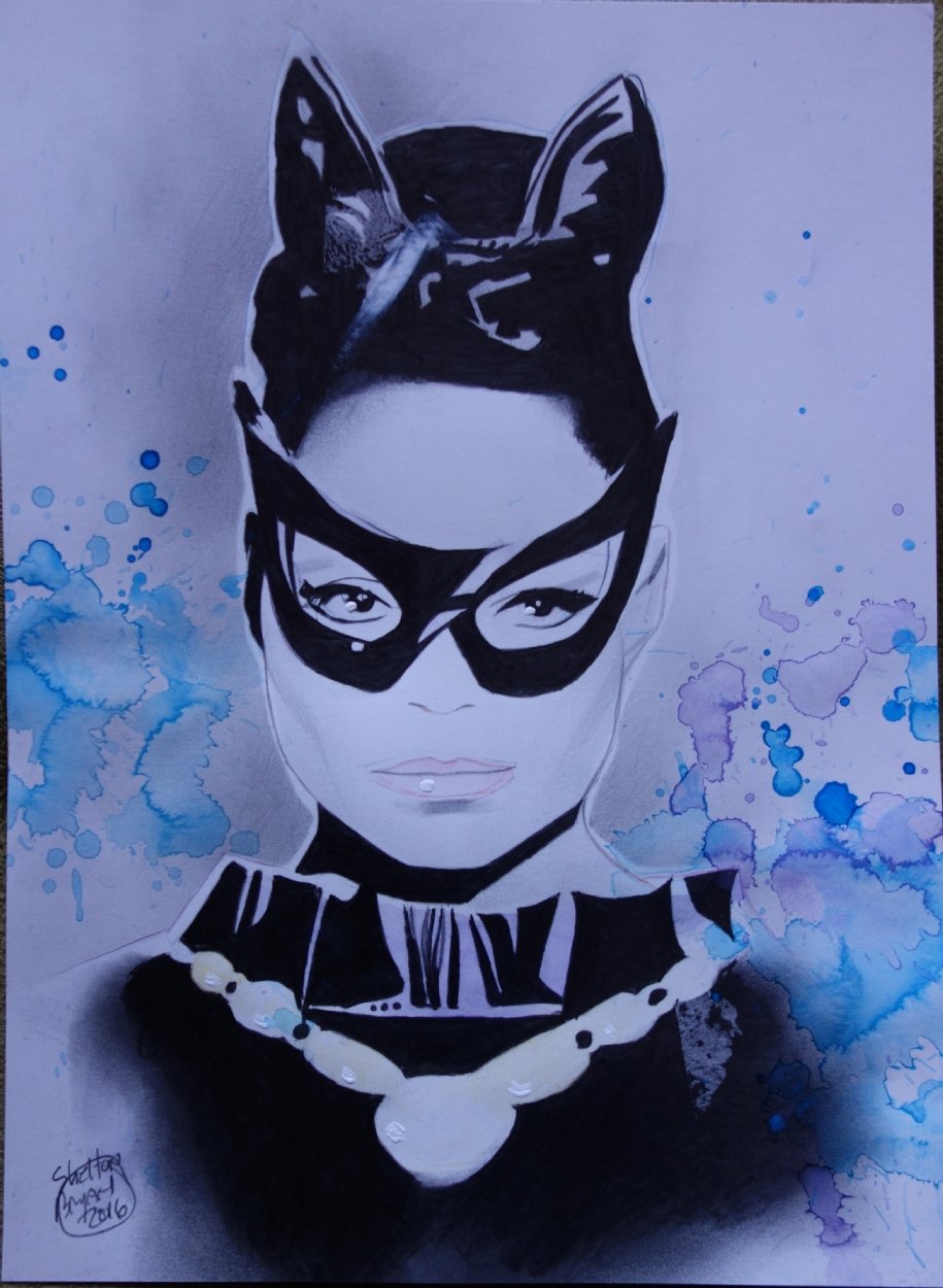 Catwoman Eartha Kitt By Shelton Bryant In Damon Wrights A Little