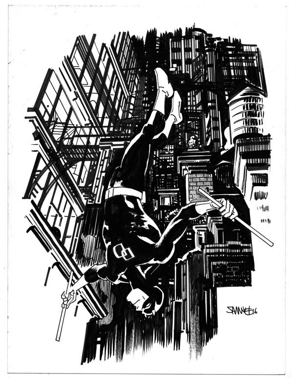 Daredevil , in Ben Lee's Chris Samnee Comic Art Gallery Room