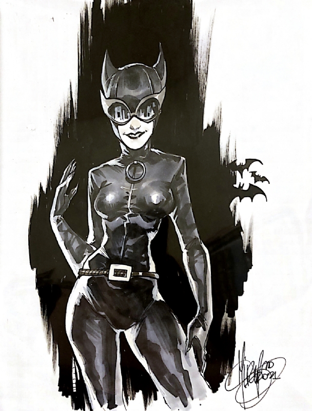 Catwoman , in Ben Lee's Mirka Andolfo Comic Art Gallery Room