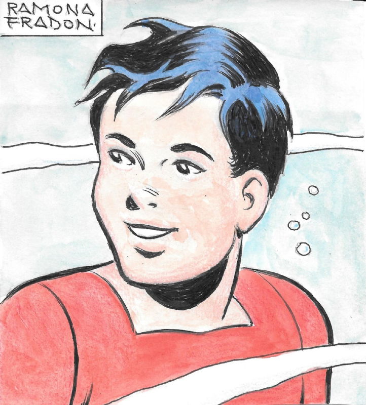 Aqualad In Ben Lees Ramona Fradon Comic Art Gallery Room 9628