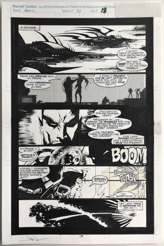 Jae LEE 1993 NAMOR the SUB-MARINER 34 pg 18 + deep sea Star Wars, in ...