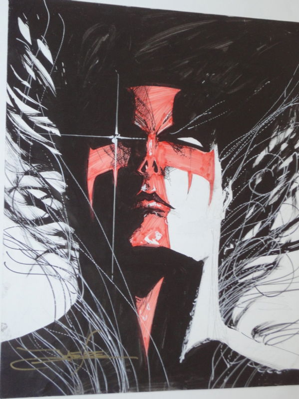 FOR SALE - Jae LEE 1996 HELLSHOCK SPLASH original art LARGE 14 x 17, in ...