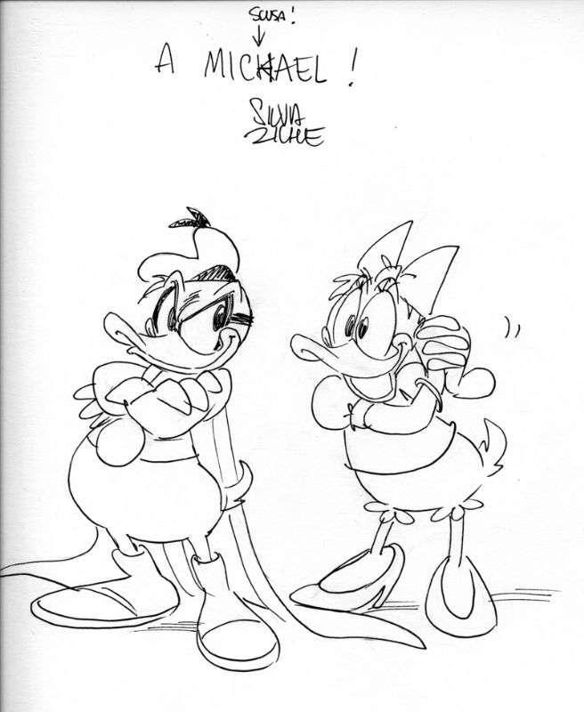 Paperinik E Paperina Daisy Duck In Michael Z S Various Characters Comic Art Gallery Room