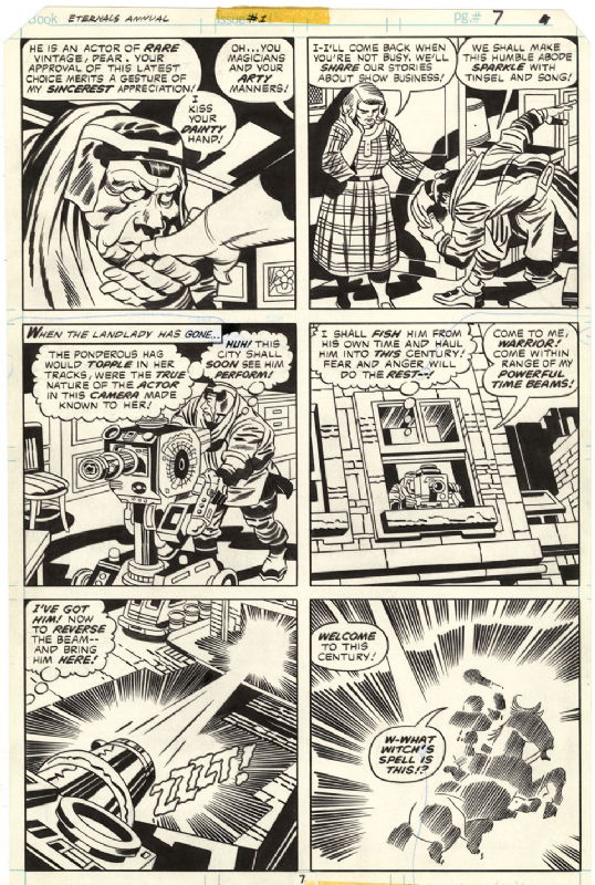 Eternals Annual page 07, in Erik Larsen's Jack Kirby Comic Art Gallery Room