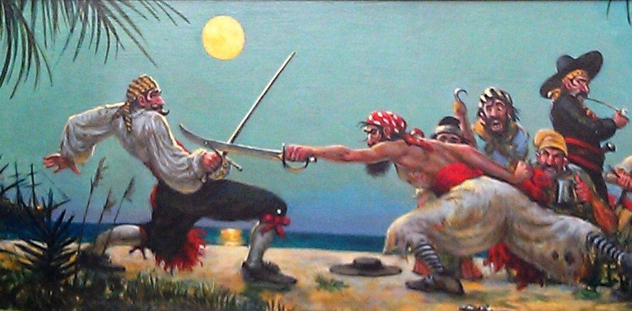 Moonlight Duel, in Amra The Lions Fantasy Comic Art Gallery Room picture