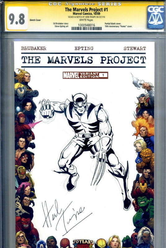 Trimpe Wolverine On Marvels Project #1, In Doug MedicAR's Graded Sketch ...