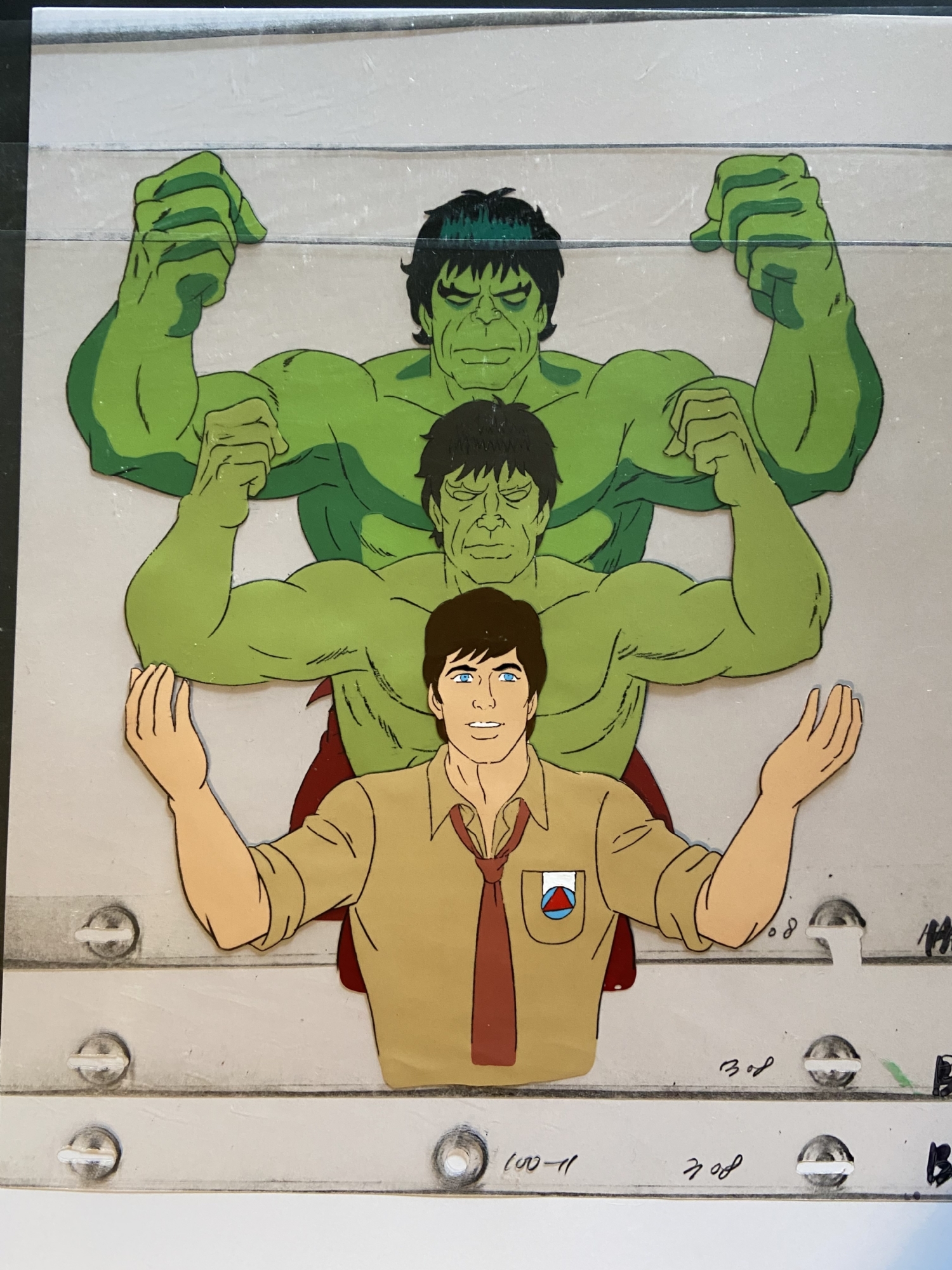 The Incredible Hulk 1982 cartoon cels - transformation!, in The Sean's  Incredible Hulk 1982 Cartoon Cels Comic Art Gallery Room