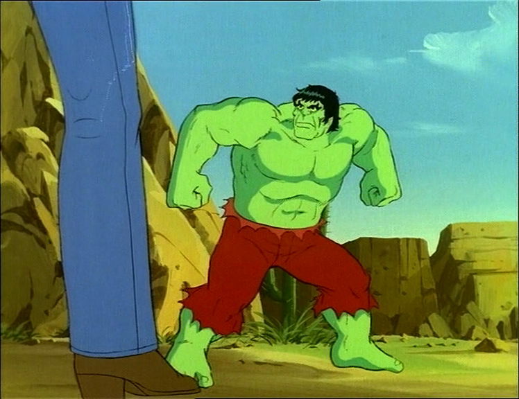 1980s Incredible Hulk Cel Punks On Wheels In Tommy Ss The Incredible Hulk 1982 Animation 3354