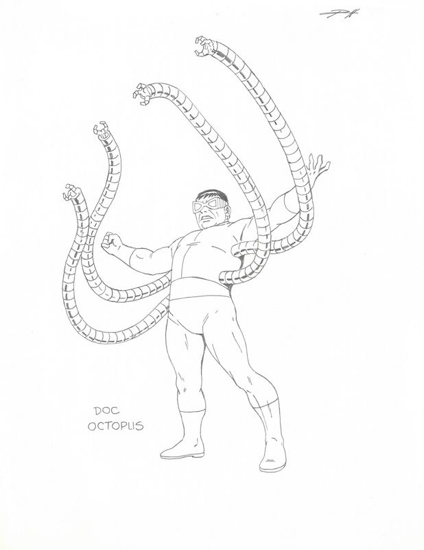 How To Draw Doctor Octopus  Step By Step Tutorial 