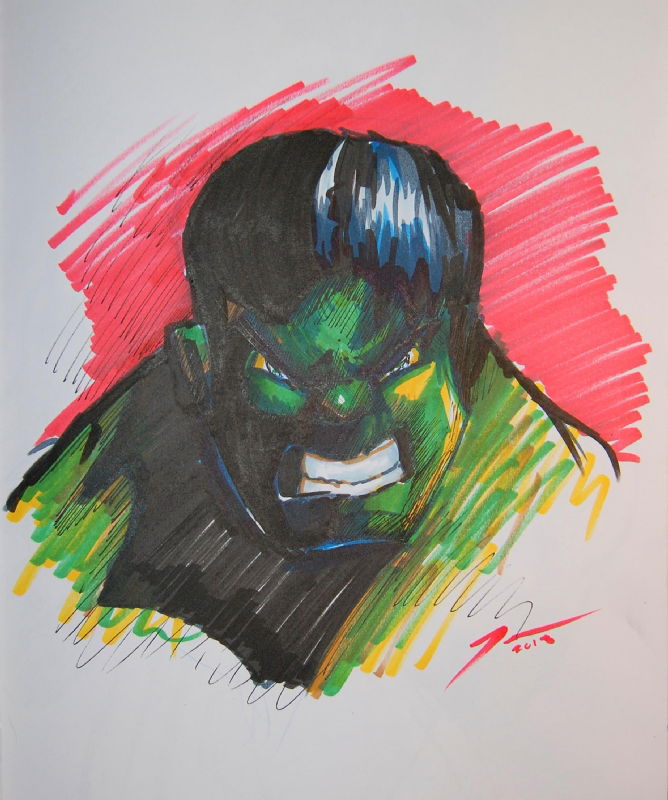 Hulk David Tenorio In Thomas Suhlings Hulk Sketchbook Volume Iv