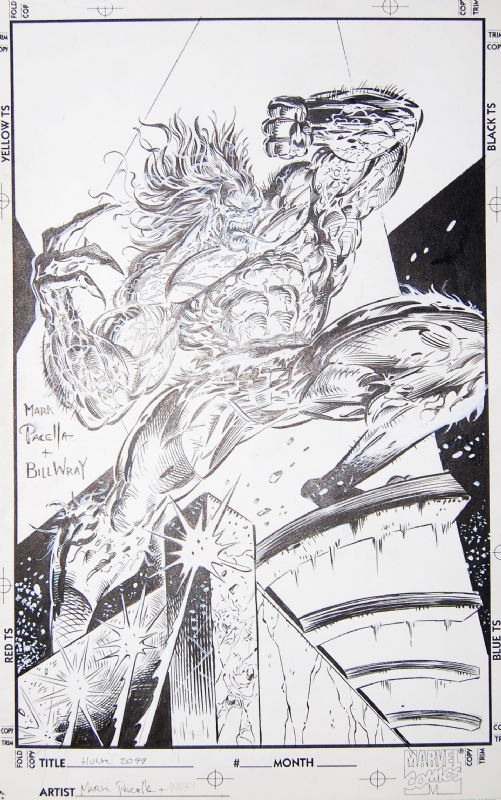 Hulk 2099 Prelim sketch #1 - Mark Pacella, in Thomas Suhling's Prelims ...