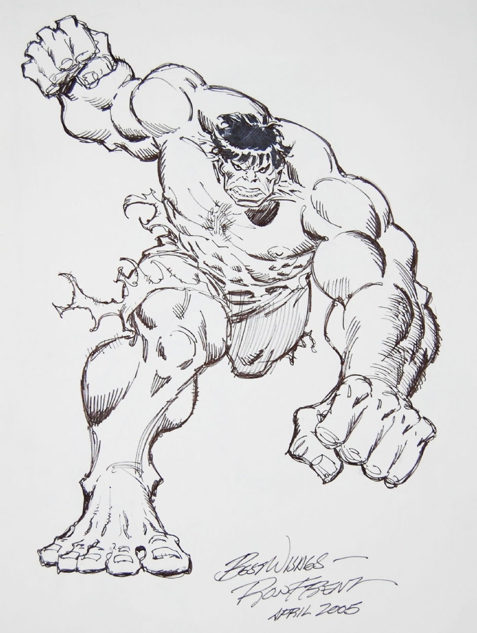 Hulk - Ron Frenz, in Thomas Suhling's Hulk Sketchbook - Volume I (1992 ...