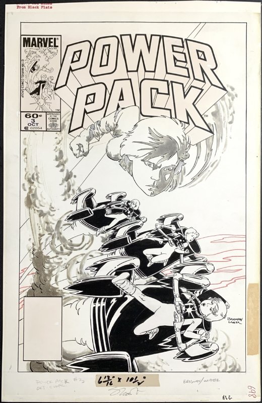 Power Pack 3 Cover By June Brigman And Bob Wiacek In Michael Brownings June Brigman Comic Art