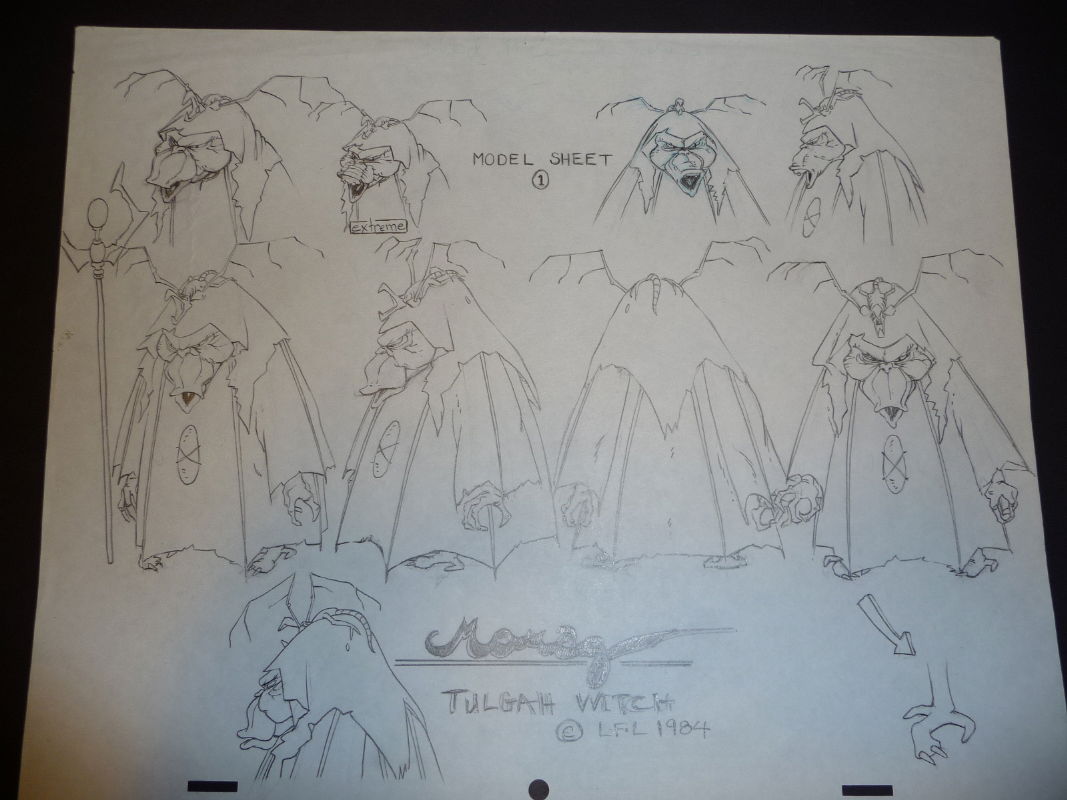 Ewoks Morag Original Model Sheet #1, in Shane Turgeon's Animation Art ...