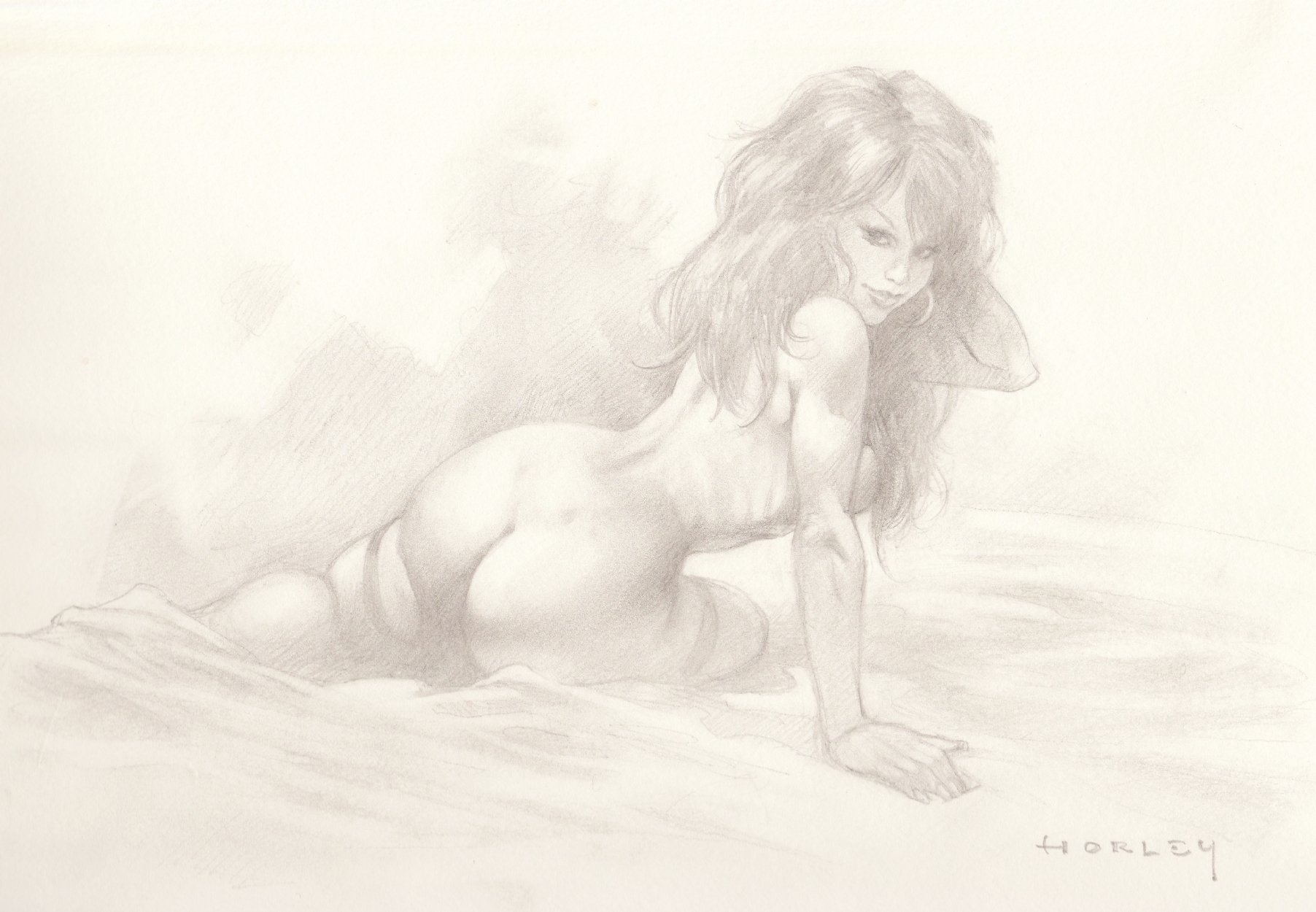 1804px x 1250px - Alex Horley - Stacy life drawing [nude], in Davide G.'s Horley, Alex  (Alessandro Orlandelli) Comic Art Gallery Room
