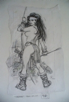 Alfonso Font - Warrior Woman (L'Arciere) Comic Art