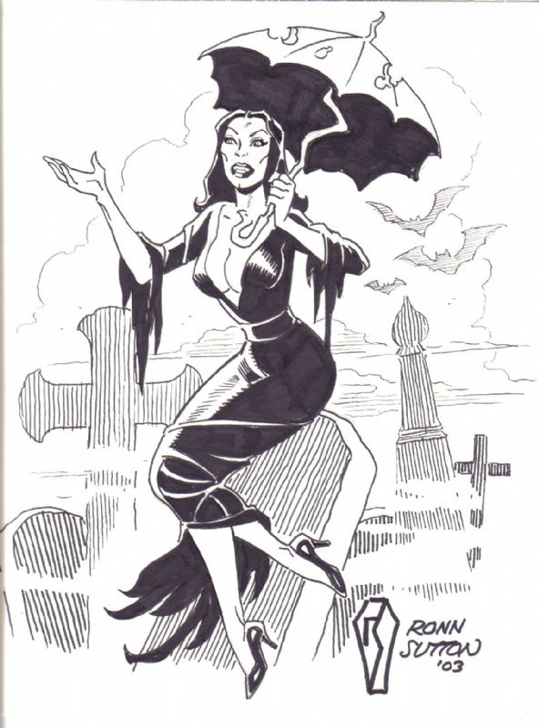 Vampira By Ronn Sutton In Sam Tweedle S Independent Miscellaneous Comic Art Gallery Room