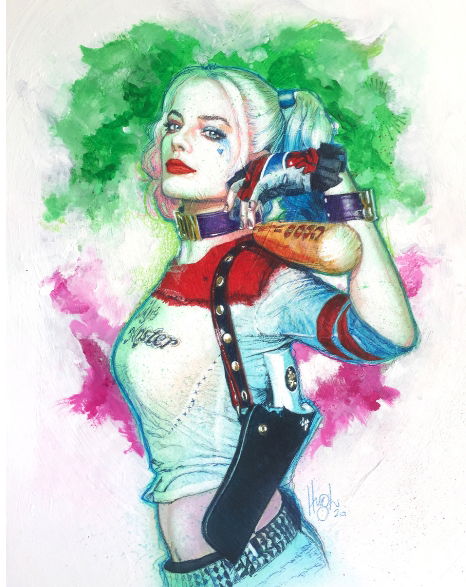 Hugh Fleming Harley Quinn, in Justin Porter's Hugh Fleming Comic Art ...