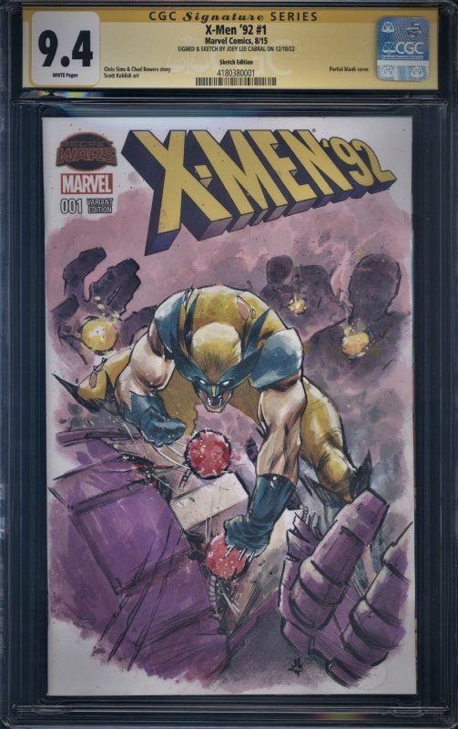 X-Men 92 1 CGC SS 9.4 - Wolverine vs Sentinels by Joey Lee Cabral, in ...