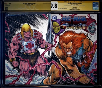 He-Man/Thundercats 1 CGC SS 9.8 - He-Man vs Liono by Cory Hamscher Comic Art