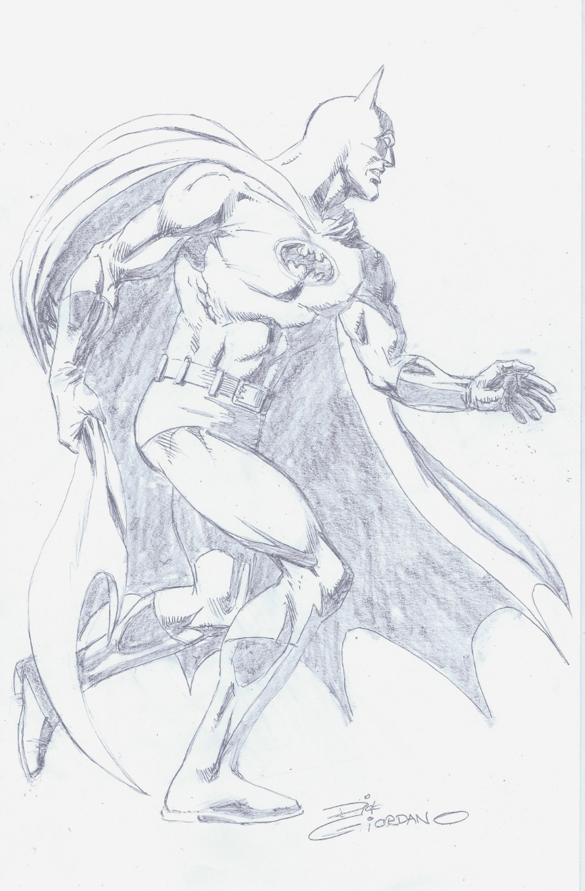 Dick Giordano - Batman, in Toby Mays's Professional Pencil Work Comic Art  Gallery Room