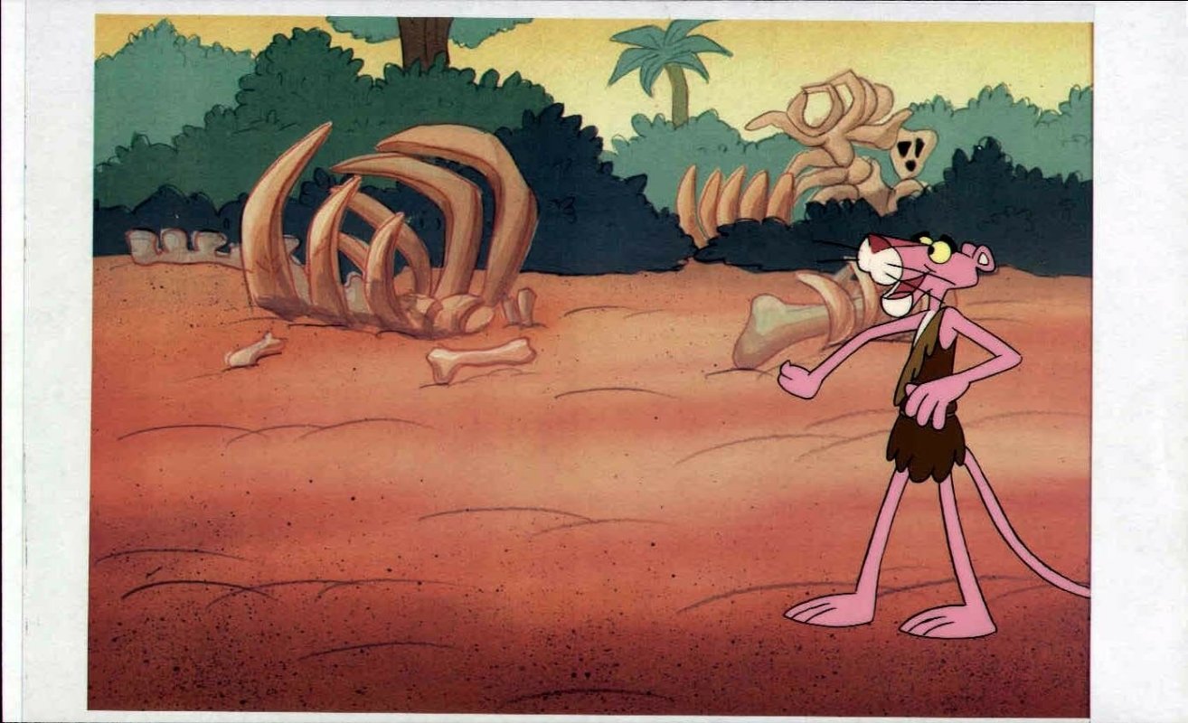 Pink Panther original animation cel and drawing – Gallery Animation