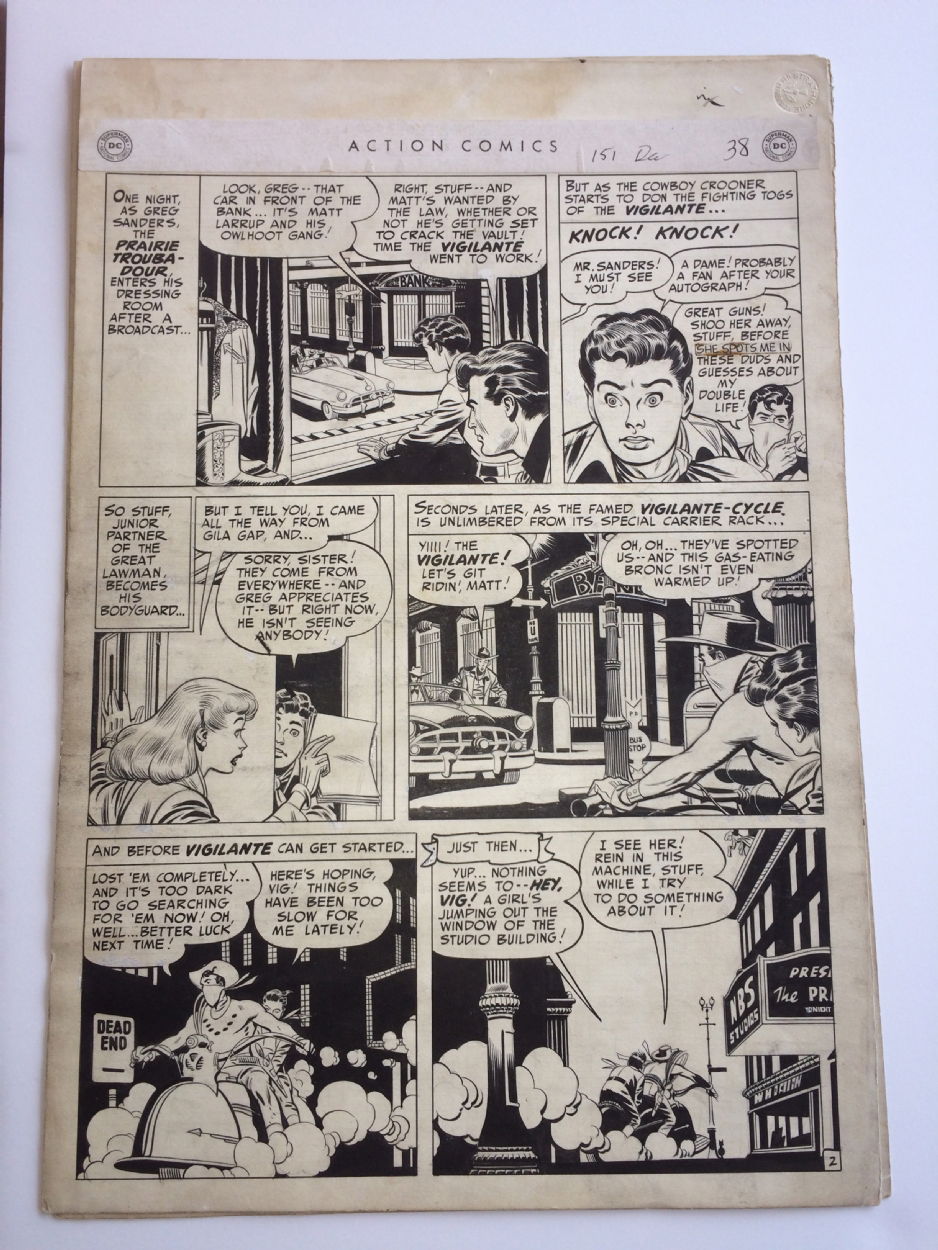 Dan Barry Action Comics 151 Vigilante pg 2, in Gary Land's Silver and ...