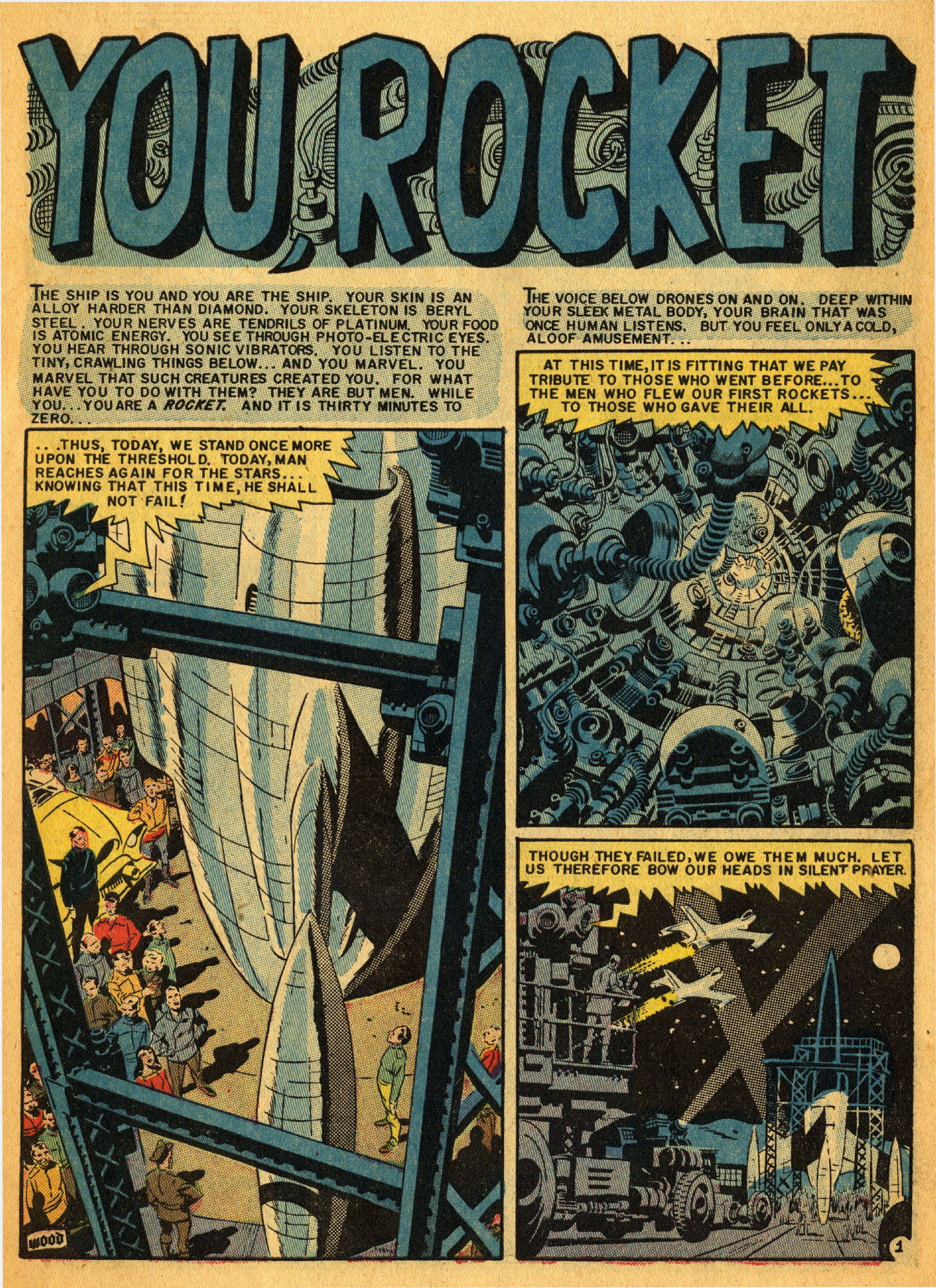 Incredible Science Fiction #31, You, Rocket page 1, in Sean Clarke's EC ...