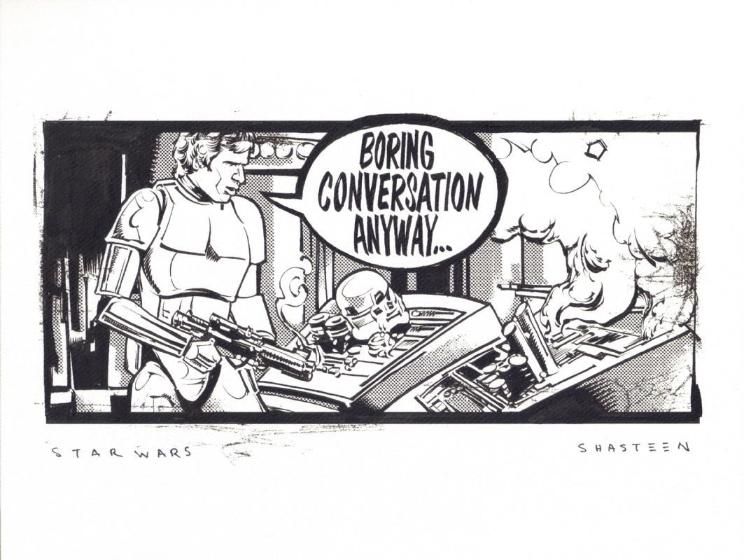Han Solo - Tony Shasteen, in Philip Rutledge's Commissions and Sketches  Comic Art Gallery Room