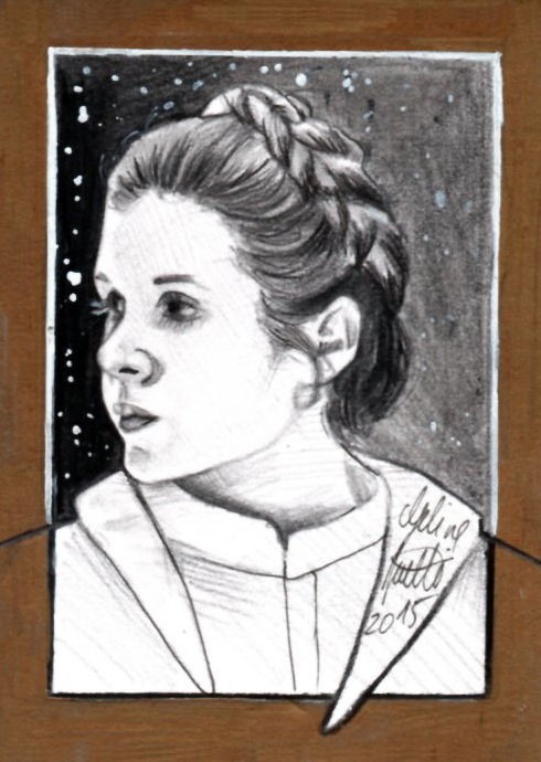 Princess Leia, in V. I.'s Star Wars Comic Art Gallery Room