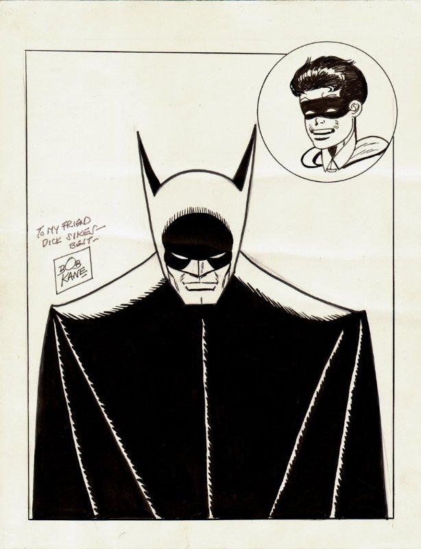 BOB KANE: Batman and Robin, in Earl Hamilton's BATMAN Comic Art Gallery Room