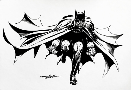 NEAL ADAMS: 13x19 BATMAN RUNNING!, Comic Art