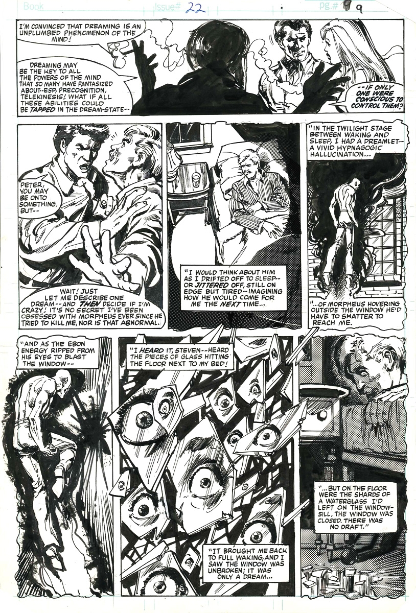 Moon Knight #22, pg. 9 - Bill Sienkiewicz Comic Art