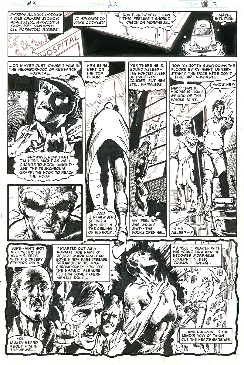 Moon Knight #22, pg. 3 - Bill Sienkiewicz Comic Art