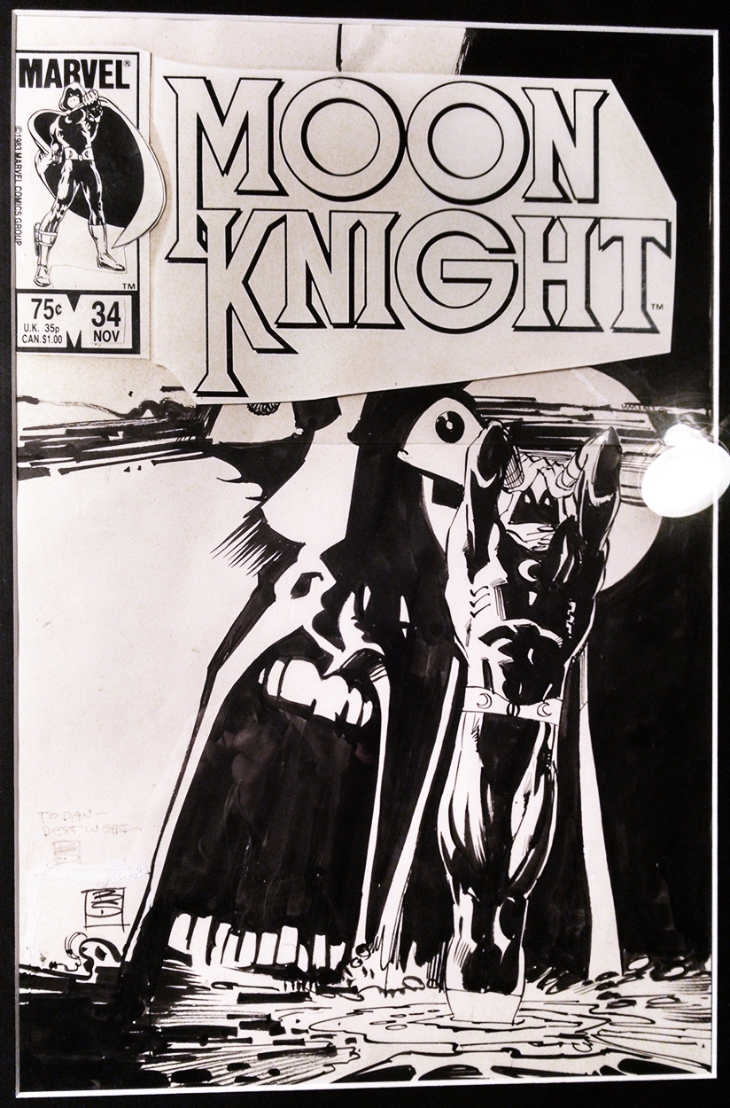 Moon Knight #34, cover - Bill Sienkiewicz Comic Art