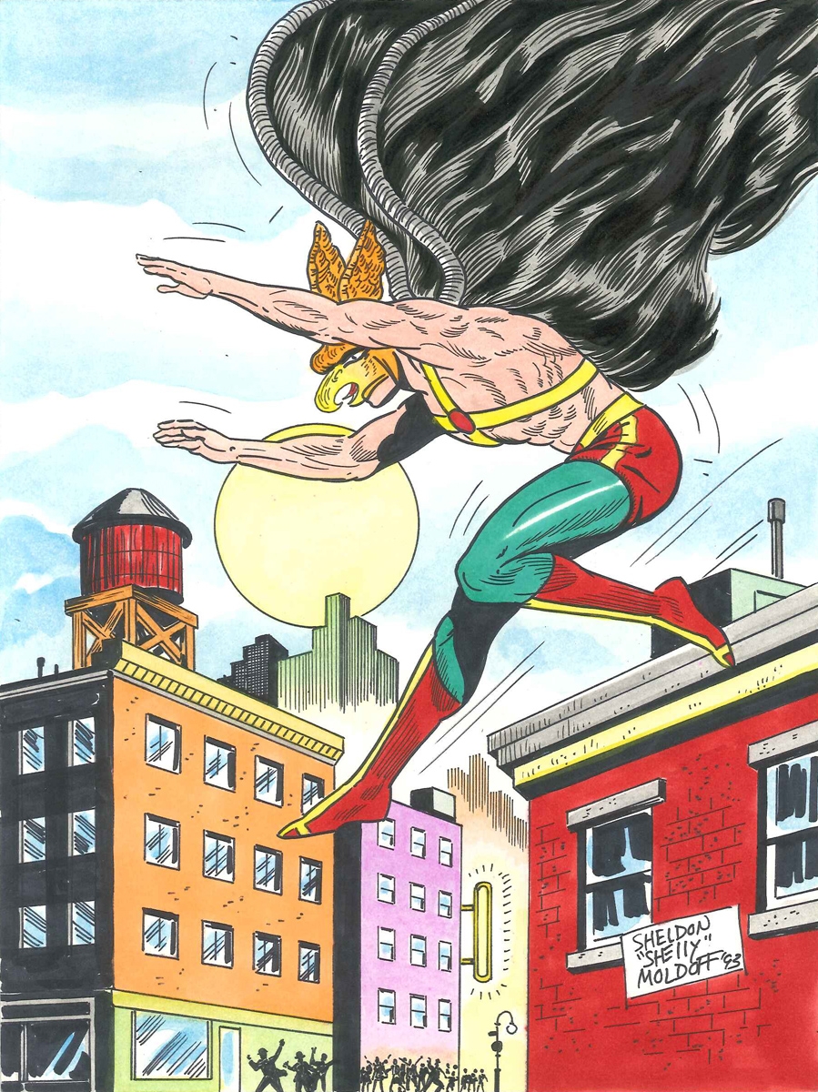 Hawkman - Shelly Moldoff Comic Art