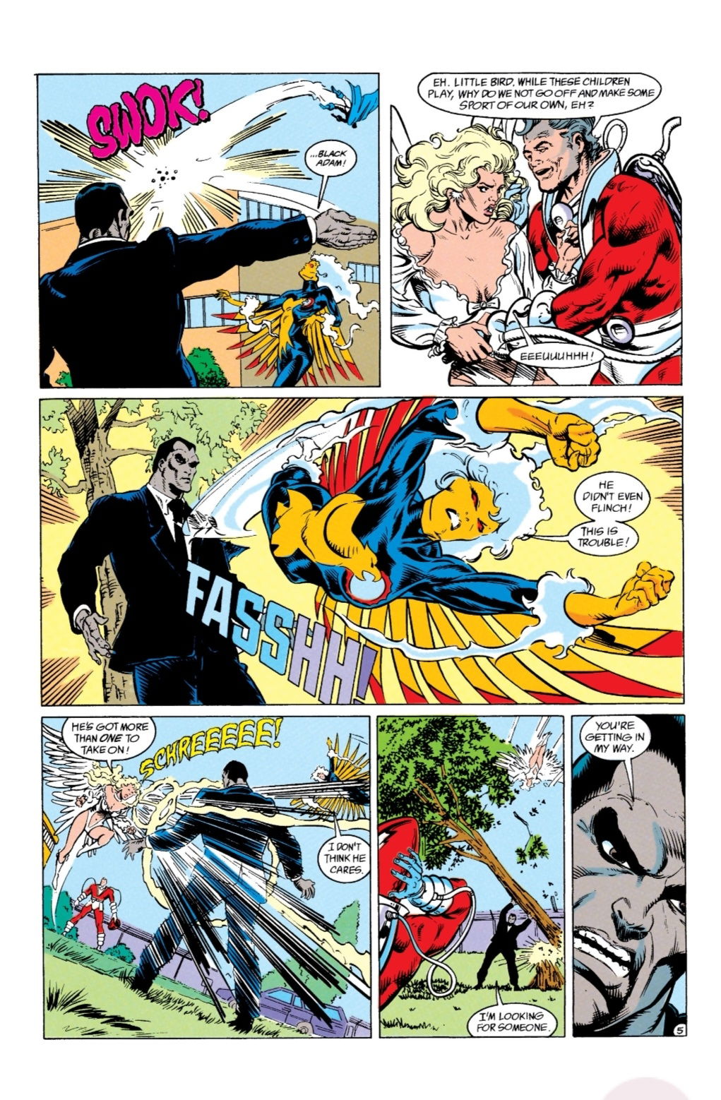 Suicide Squad #58 Page 7 (volume 1, 1991) - Black Adam Vs Maser, Fire 