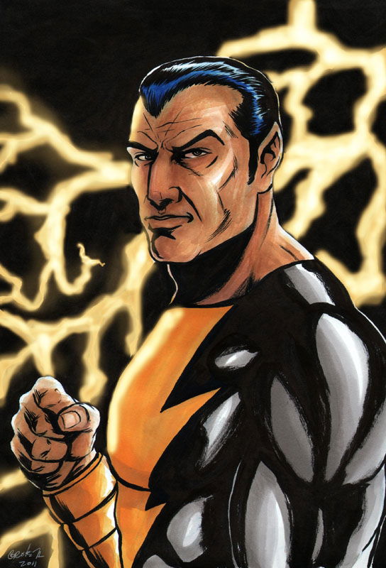 Black Adam, in Dave Grote Jr's Superheroes Comic Art Gallery Room