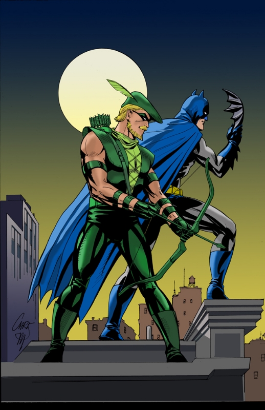 Batman-Green Arrow, in Marrinan's Chris Marrinan Comic Art Gallery Room