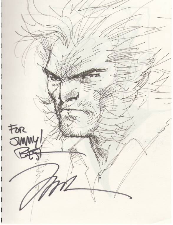 Jim Lee - Wolverine, in Jimmy Lin's Jimmy Lin Comic Art Gallery Room